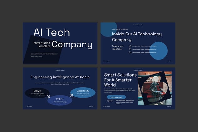 人工智能技术创新方案展示PPT模板 - 顶尖PPT
