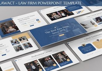法律律师事务所机构宣传展示国外PPT模板 - 顶尖PPT