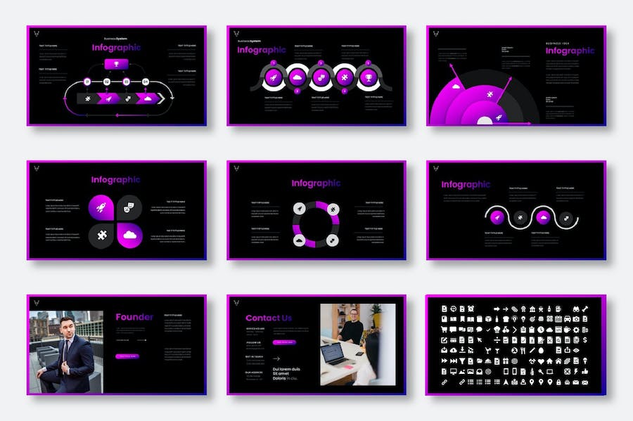 商务企业展示创新方案Keynote模板 - 顶尖PPT