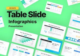 表格图形表格数据展示图形图表keynote模板 - 顶尖PPT