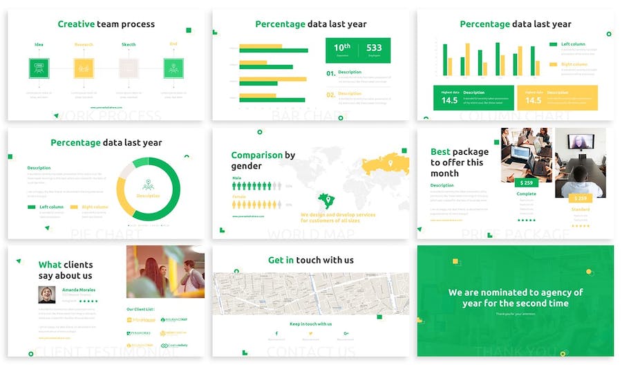 创意设计作品展示方案PPT模板 - 顶尖PPT