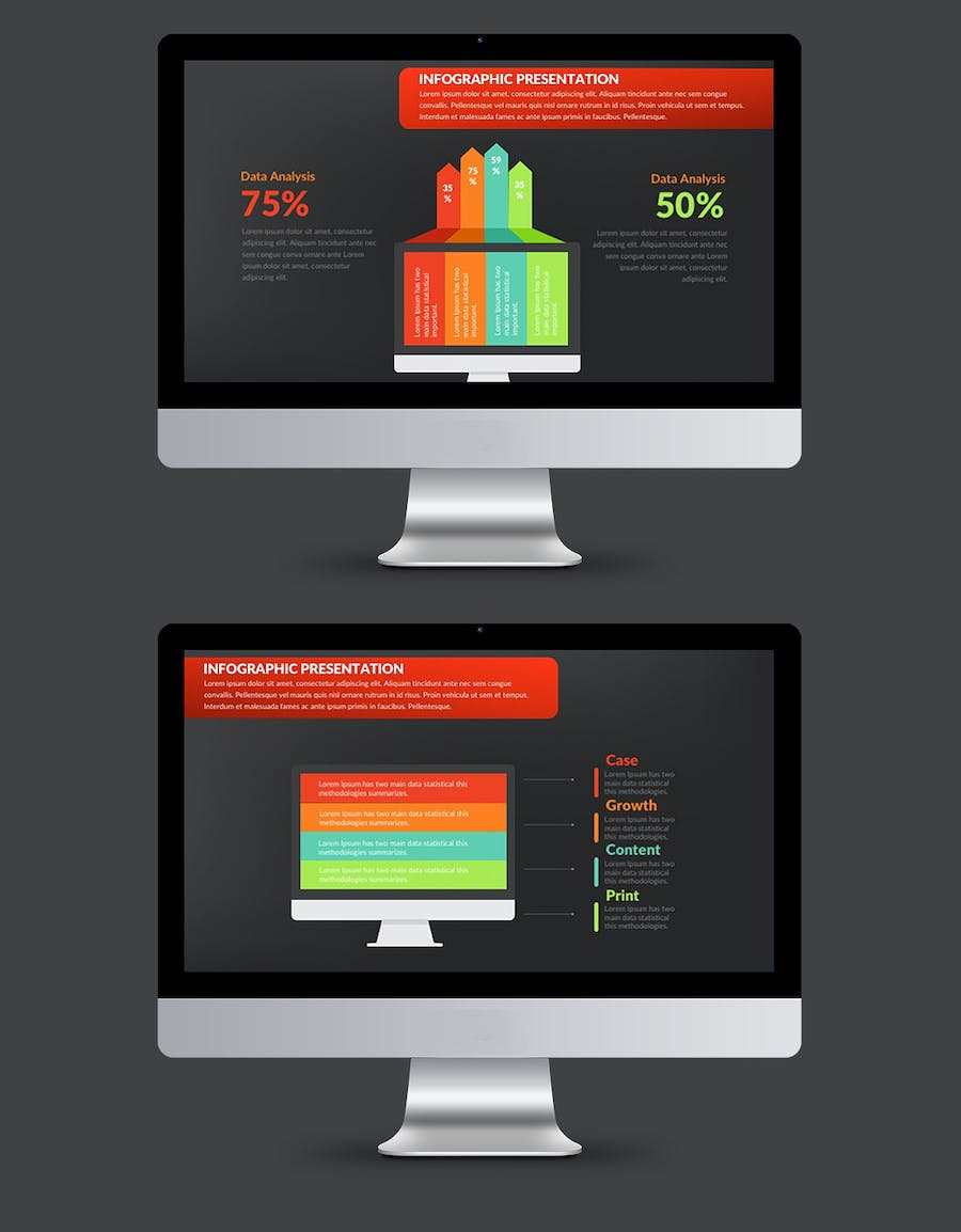 重要信息选项展示图形PPT模板 - 顶尖PPT