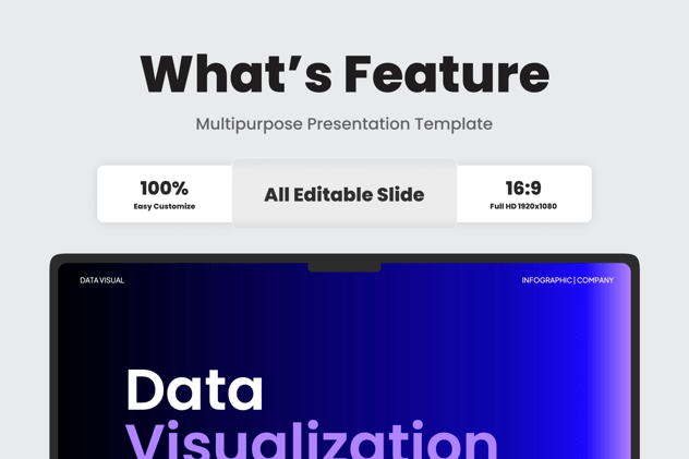 可视化数据图形图表keynote动画模板 - 顶尖PPT
