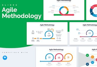 敏捷管理流程框架信息图形Keynote模板 - 顶尖PPT