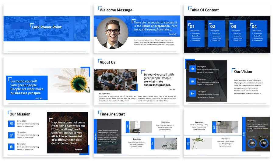 极简清洁商务设计PPT模板 - 顶尖PPT