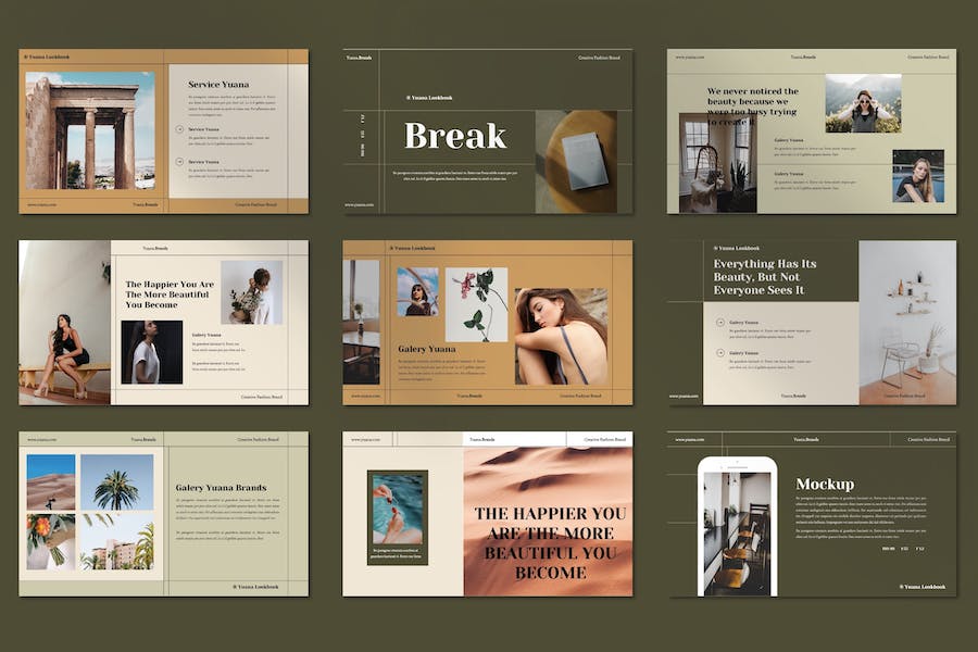 复古风格时尚创意PPT模板 - 顶尖PPT