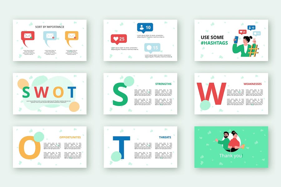 国外社交网络媒体营销高级PPT模板 Retry - 顶尖PPT