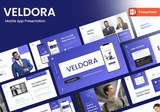 移动应用APP开发设计方案PPT模板 - 顶尖PPT