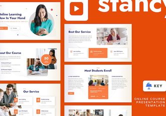 在线课程教育教学keynote模板 - 顶尖PPT