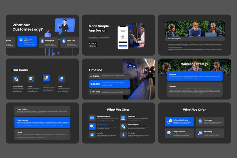 商务风格创业公司介绍PPT模板 - 顶尖PPT