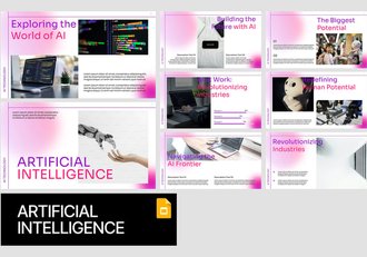 AI技术人工智能大模型PPT模板 - 顶尖PPT