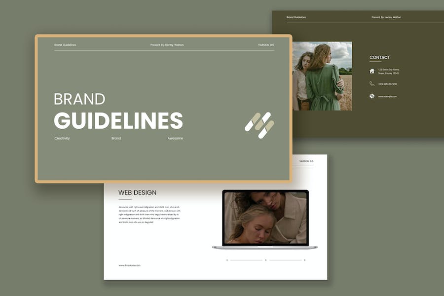 企业品牌视觉识别系统设计指南PPT模板 - 顶尖PPT