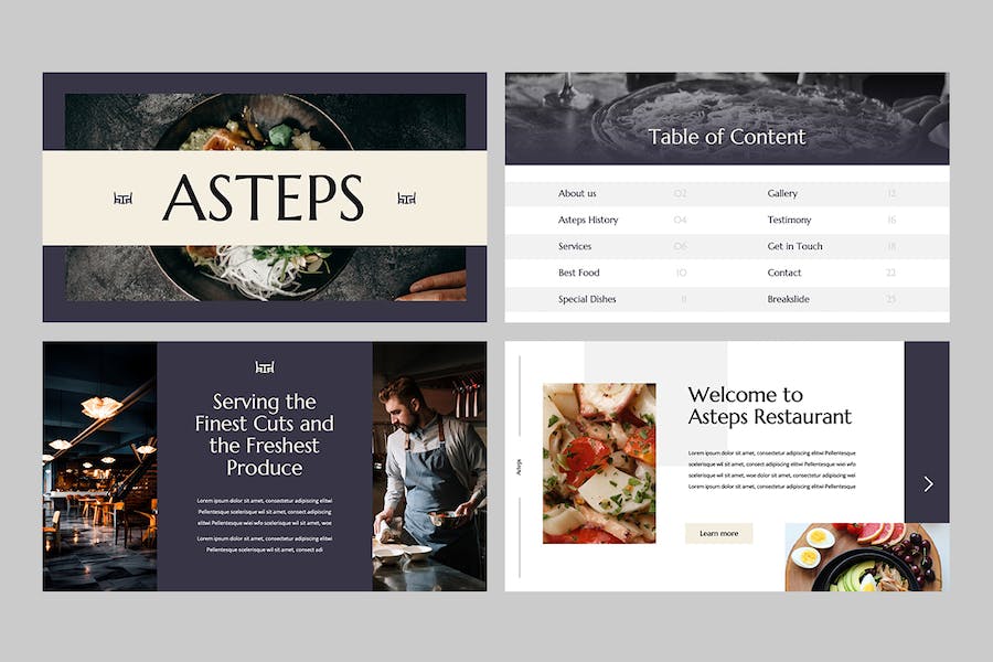 美食餐饮品牌宣传推广PPT模板 - 顶尖PPT