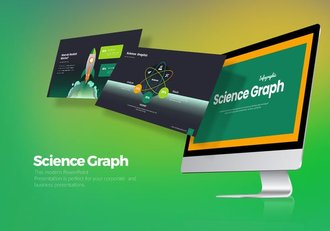 创意彩色科学主题图形图表keynote模板 - 顶尖PPT