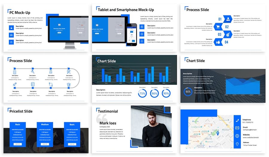 极简清洁商务设计PPT模板 - 顶尖PPT