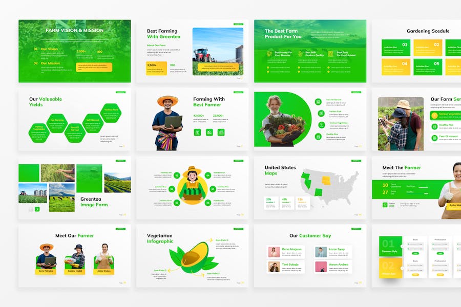 生态农业主题演讲Keynote模板 - 顶尖PPT