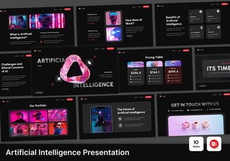 人工智能演示PowerPoint模板 - 顶尖PPT