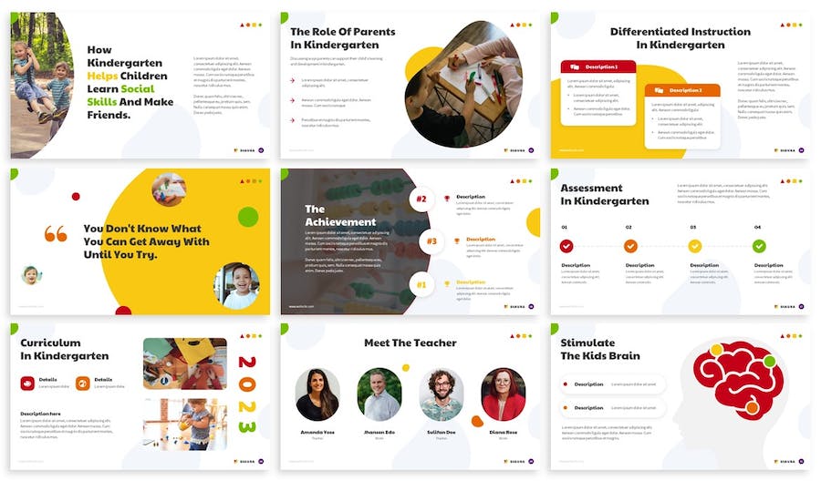 幼儿园特色教学少儿启蒙大脑开发keynote模板 - 顶尖PPT