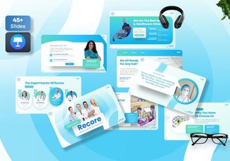 医疗健康行业解决方案Keynote模板 - 顶尖PPT