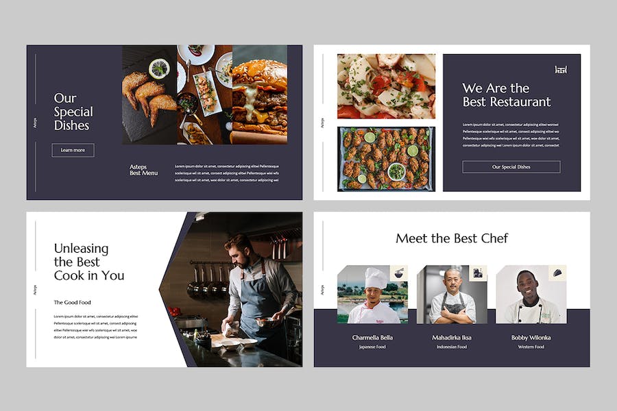 美食餐饮品牌宣传推广PPT模板 - 顶尖PPT