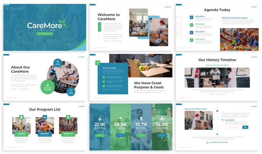 爱心公益慈善主题演讲keynote模板 - 顶尖PPT