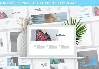 简约风格价值展示方案Keynote模板 - 顶尖PPT