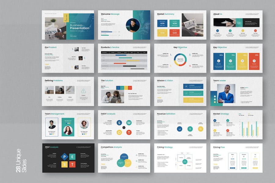 业务展示演示文稿Keynote模板 - 顶尖PPT