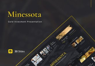 黄金投资理财keynote模板 - 顶尖PPT