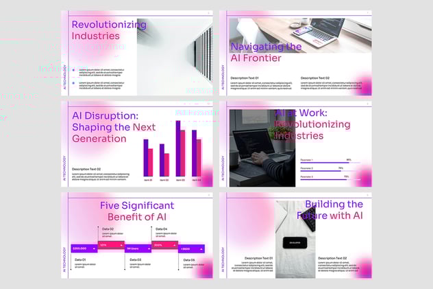 AI技术人工智能大模型PPT模板 - 顶尖PPT