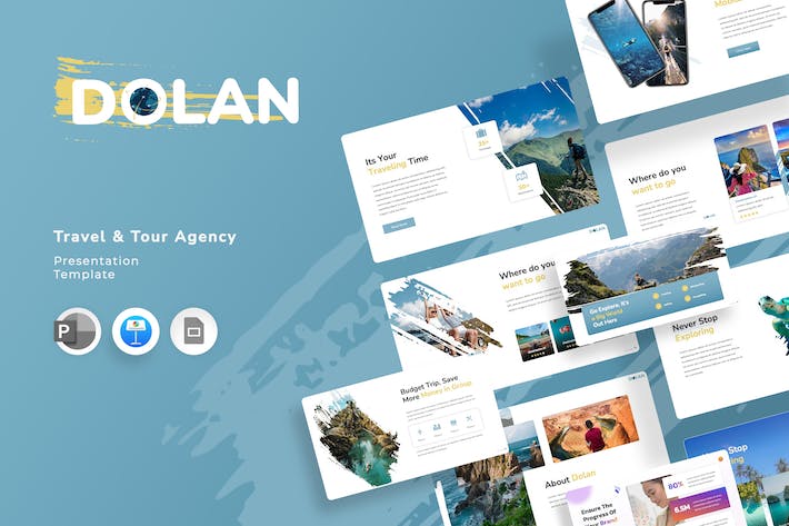 旅游度假旅行线路推荐Keynote模板 - 顶尖PPT
