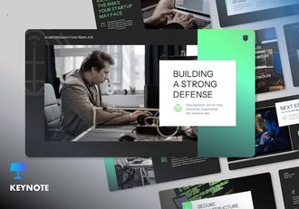 网络安全讲述展示服务应用推介Keynote模板 - 顶尖PPT