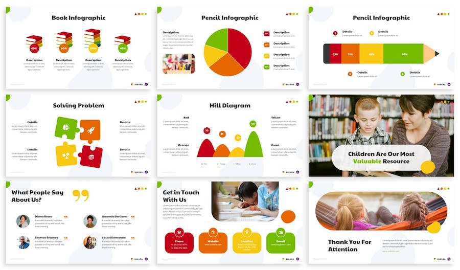 幼儿园特色教学少儿启蒙大脑开发keynote模板 - 顶尖PPT