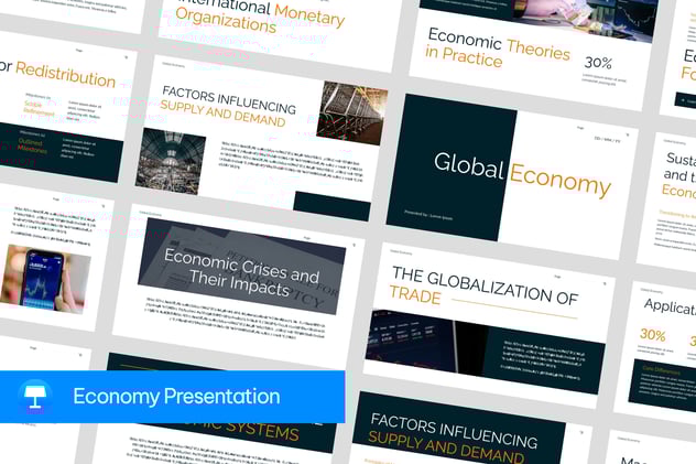 消费市场经济分析汇报keynote模板 - 顶尖PPT