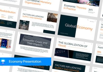 消费市场经济分析汇报keynote模板 - 顶尖PPT