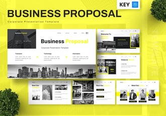 企业商业提案公司合作融资Keynote模板 - 顶尖PPT