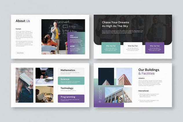 国外高级感教育教学主题PPT模板 - 顶尖PPT