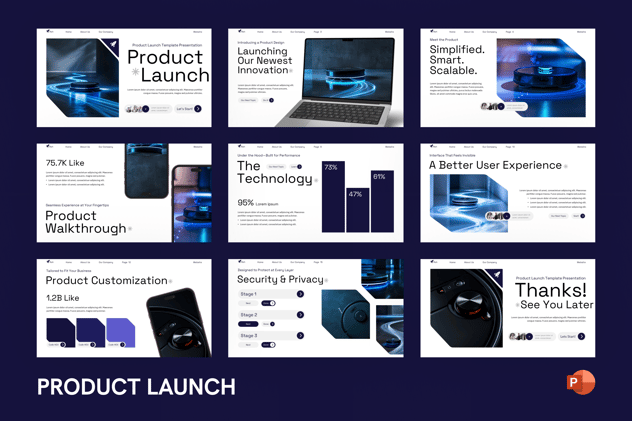 新产品发布会营销宣传方案PPT模板 Retry - 顶尖PPT