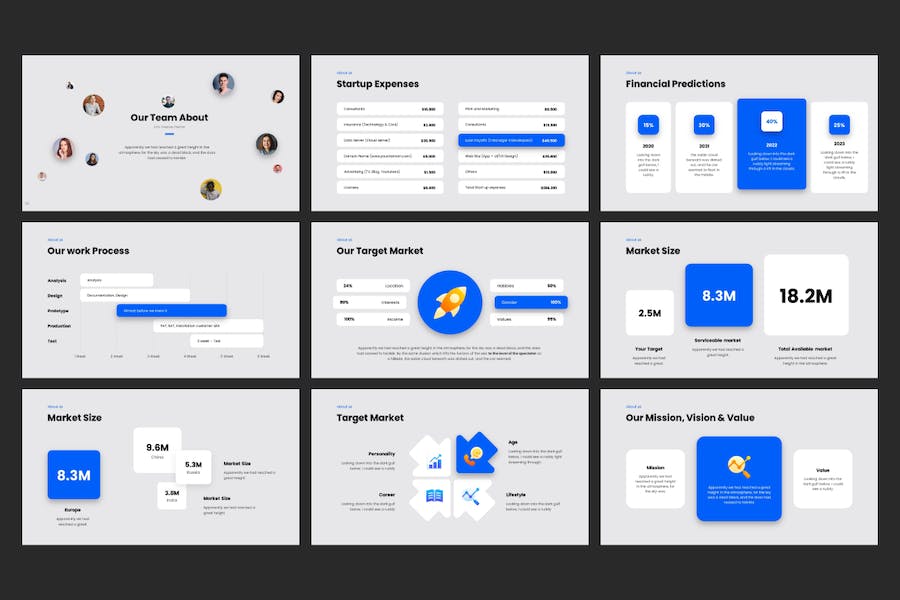 商务风格创业公司介绍PPT模板 - 顶尖PPT