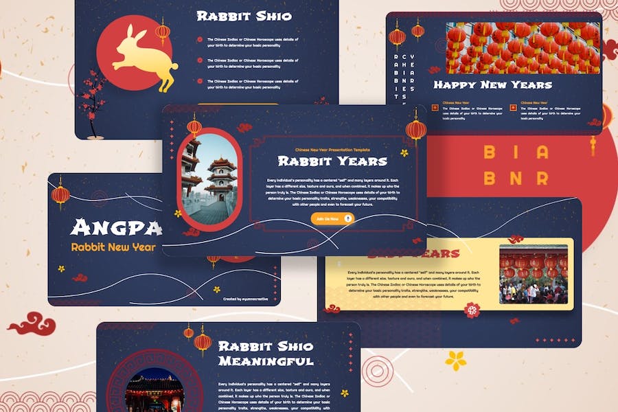 中国新年文化传承发展Keynote模板 - 顶尖PPT