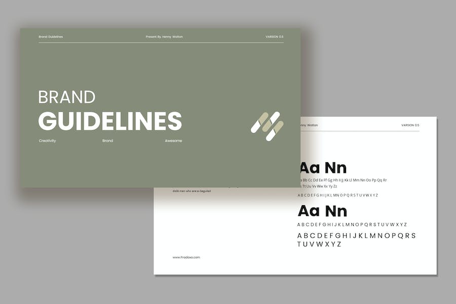 企业品牌视觉识别系统设计指南PPT模板 - 顶尖PPT