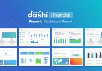 财务数据仪表板展示PPT模板 - 顶尖PPT