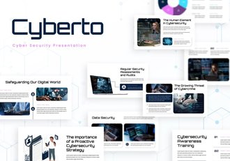 网络安全信息科技PPT模板 - 顶尖PPT