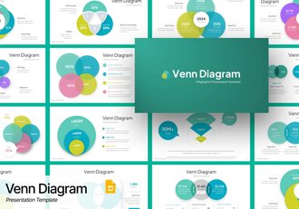 集合关系对比分析图形PPT模板 - 顶尖PPT