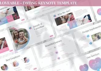 社交交友婚恋主题展示Keynote模板 - 顶尖PPT