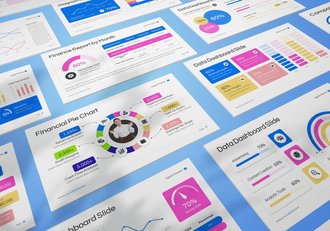 仪表板图表数据展示Keynote模板 - 顶尖PPT