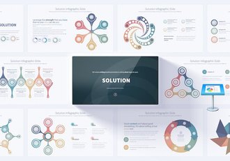 解决方案聚合数据图形keynote模板 - 顶尖PPT