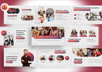 娱乐活动观众人口统计PPT模板 - 顶尖PPT