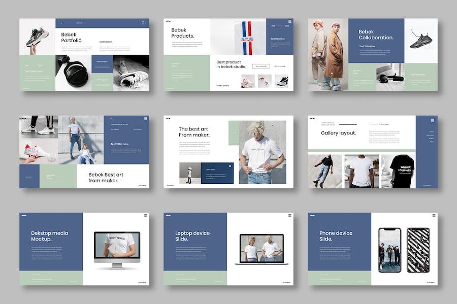 商务企业服务介绍推广Keynote模板 - 顶尖PPT