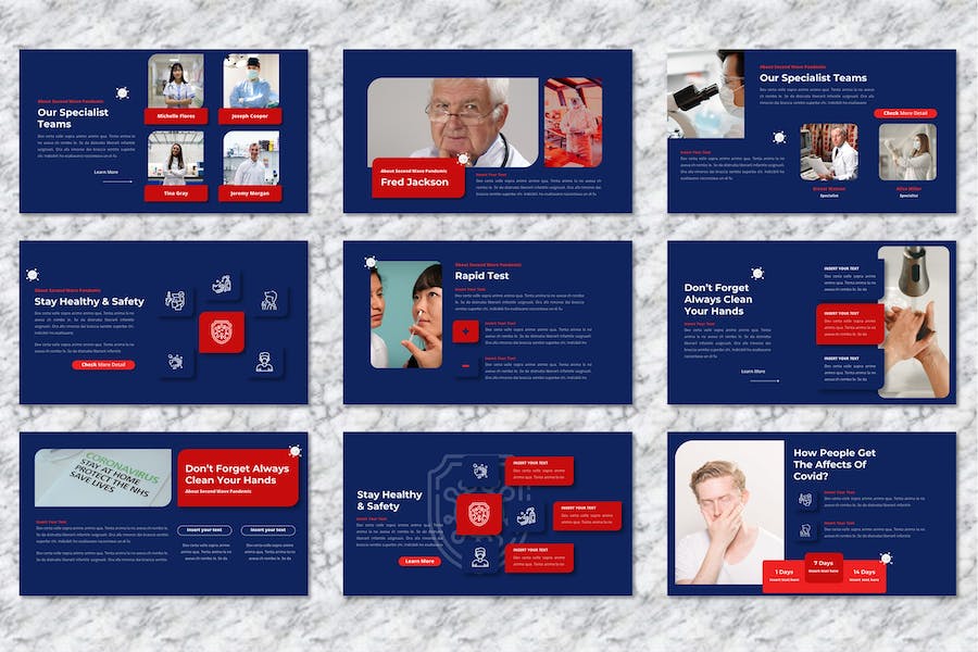 医疗疫情防控健康讲述Keynote模板 - 顶尖PPT