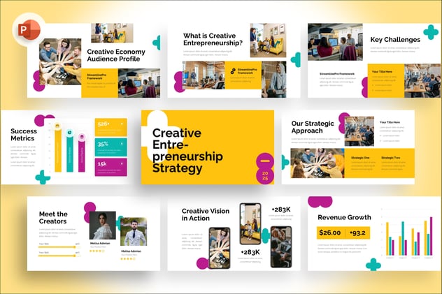 创意创业策略PPT模板 - 顶尖PPT